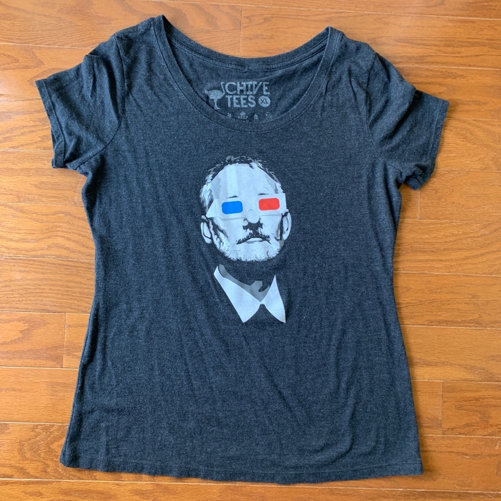 Chive Tees Bill Murray 3D Glasses Graphic Tee